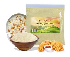Hatf's garri granules with a smooth, fine texture ready for soaking
