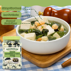 HAVNDRAE dried wakame and tofu pouch shown for versatile meal prep.