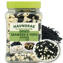 HAVNDRAE wakame-tofu mix in can seal, convenient and ready for quick meals.