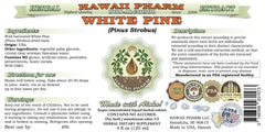 Hawaii Pharm White Pine glycerite dropper: precise dosing for convenient, alcohol-free relief.