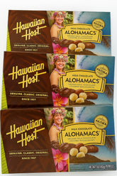 Hawaiian Host Alohamacs 3-pack front view for gifting and sharing aloha.