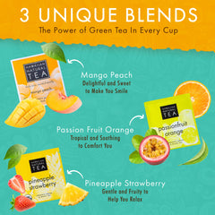 Hawaiian Natural T·E·A tropical fruit sampler gift box opened for gifting.