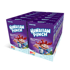 Hawaiian Punch Wild Purple Smash box-front shows convenient 96 sticks for quick hydration.