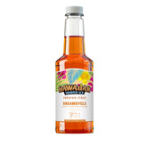 Hawaiian Shaved Ice Dreamsycle syrup bottle pour for quick snow cone flavoring