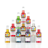 Hawaiian Shaved Ice pina colada syrup bottle pouring tropical flavor for cones