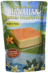 Hawaii's Best Hawaiian Butter Mochi Mix 15oz bag close-up, ideal for quick desserts.