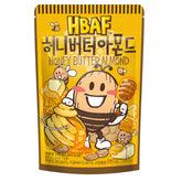 HBAF Honey Butter Almonds in 190g package, ready-to-snack.