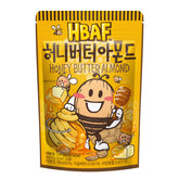 HBAF Korean honey butter almonds front view, ready to enjoy on the go.