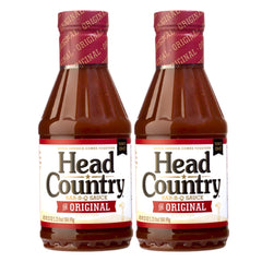 Head Country Bar-B-Que Sauce bottle for grilling, delivering balanced sweet-savory flavor.