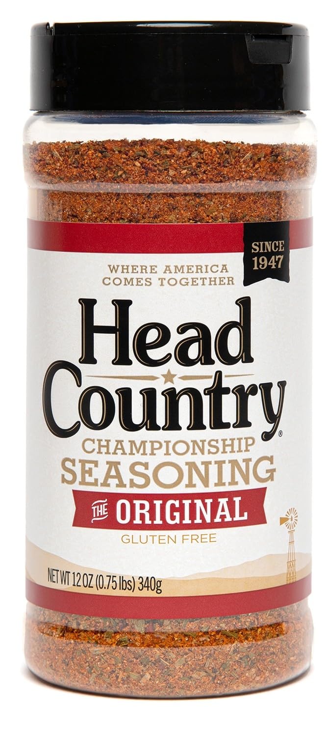 Head Country Original Seasoning bottle ready to boost BBQ flavor.