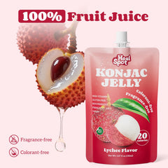 HealSpot Konjac Jelly chewy texture close-up—plush bite for kids and adults.