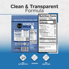 Healthier Comforts milk powder scoop demonstrates easy measurement for precise portions.