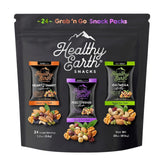 Healthy Earth Heart Smart Harvest bag featuring gluten-free vegan mix for on-the-go energy.