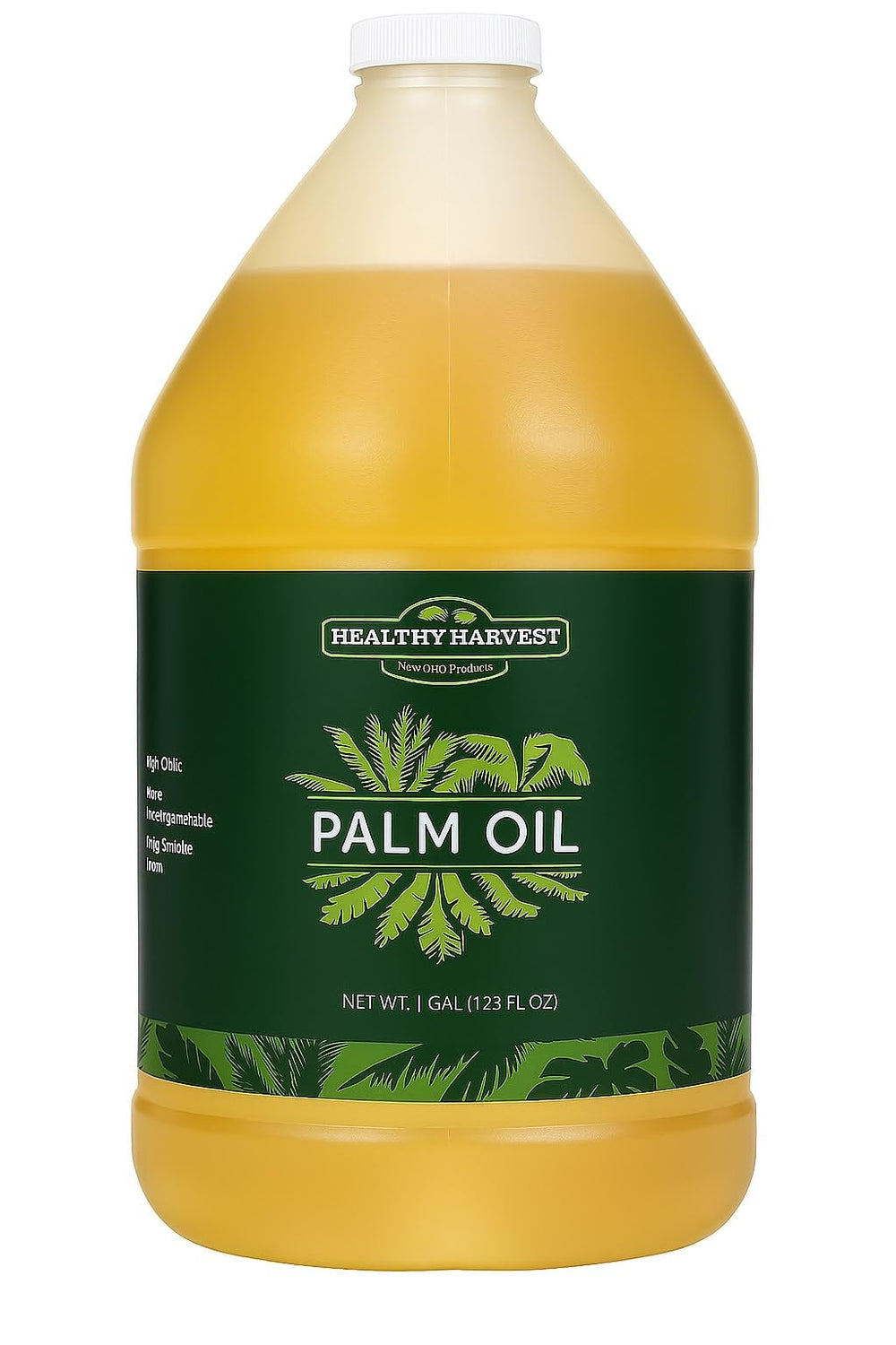 Healthy Harvest Palm Oil bottle pour shows clean flavor ideal for high-heat cooking