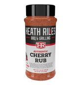 Heath Riles Cherry Seasoning bottle closeup highlighting bold cherry flavor for meats