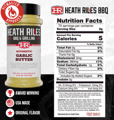Heath Riles BBQ Garlic Butter Rub seasoning closeup texture highlights savory profile