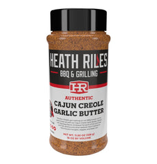 Heath Riles Cajun Seasoning Rub jar front for bold Louisiana flavor on proteins