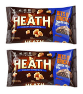Heath English Toffee Bits bag closeup highlighting crunchy texture and premium ingredients.