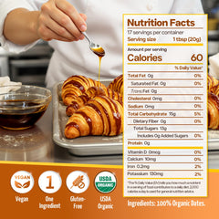 Heaven & Earth Date Syrup on pancakes for natural sweetness
