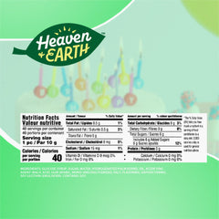 Heaven & Earth Lil Taffy Fruit Mix variety flavors, colorful soft chews for on-the-go snacking.