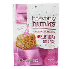 Heavenly Hunks Birthday Cake bag for on-the-go snacking.