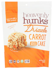 Heavenly Hunks Carrot Cake Drizzle bag front, gluten-free vegan snack for on-the-go