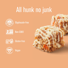 Heavenly Hunks Carrot Cake Drizzle ingredients label shows wholesome components