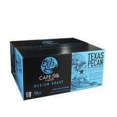 HEB Cafe Ole Texas pecan coffee box, single-serve convenience for home or office