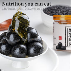 Hee Creek Hair Health angle highlights nourishing sesame for natural shine.