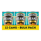 HEINZ Baked Beans 12-pack can front highlighting pantry-friendly value