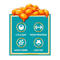Made in the UK label on Heinz Baked Beanz can.