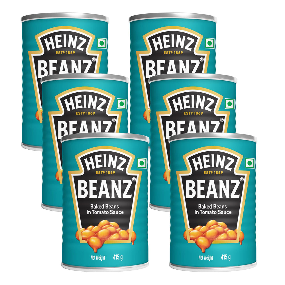 Heinz Beanz can with rich tomato sauce for quick, comforting meals.