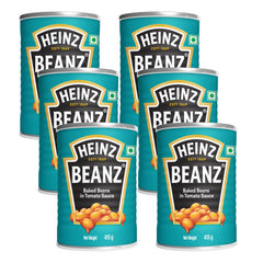 Heinz Beanz can with rich tomato sauce for quick, comforting meals.