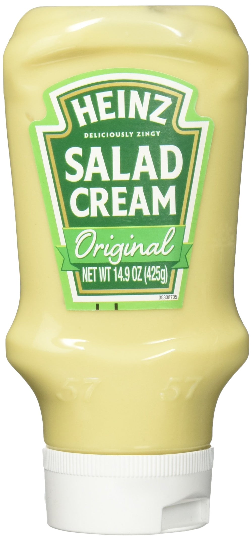 HEINZ Salad Cream bottle front view, ready to boost sandwiches.