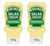 Heinz Salad Cream Original Squeezy bottle front, convenient dispensing for quick meals
