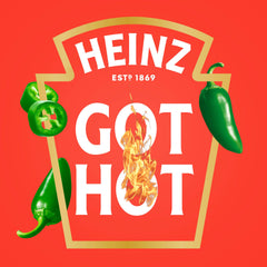 Heinz Jalapeño Ketchup on a burger, highlighting a peppery kick for better meals.
