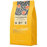 Heirloom Sugar Phoenix Blend pack shot highlighting the medium roast and packaging.