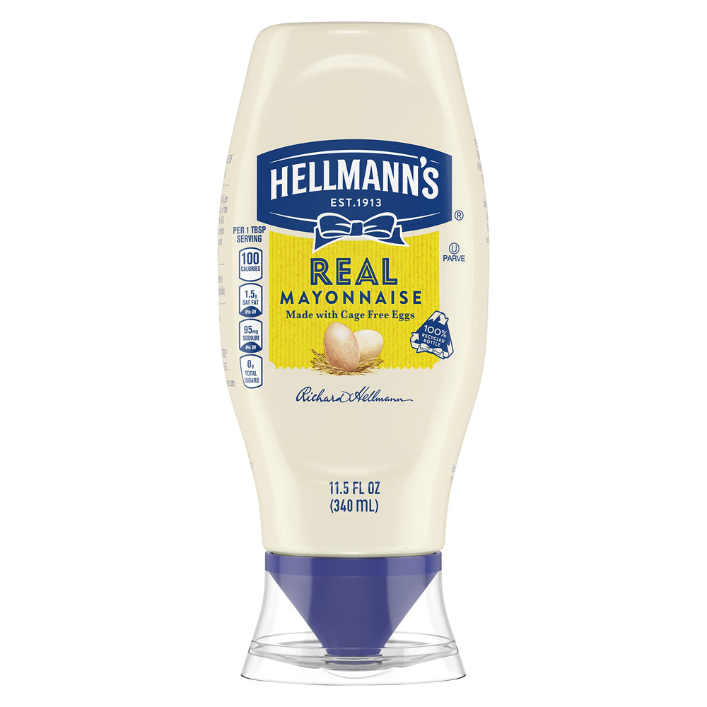 Hellmann's Real Mayo bottle for easy sandwich spreading