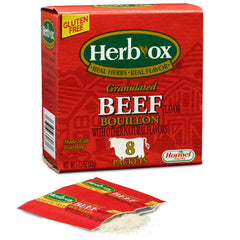 Herb-Ox instant beef bouillon packet eight-pack ready for broth