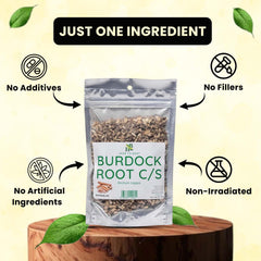Herb To Body burdock root dried for tea ready to steep