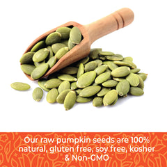Herbaila pumpkin seeds in a bowl, ideal salad topping