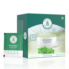 Herbal Hermit spearmint tea bags offer refreshing flavor.