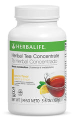 Herbalife Lemon Tea Concentrate bottle – energizing caffeine boost for busy days.