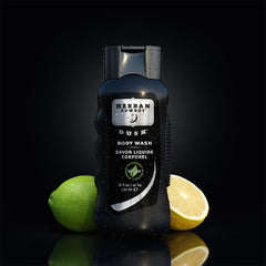 Herban Cowboy Dusk bottle front inviting you to a versatile morning or evening wash.