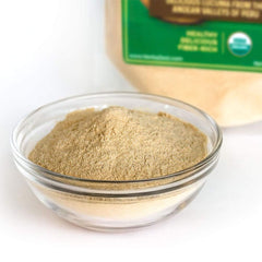 HerbaZest Lucuma Powder fine texture blends smoothly into drinks