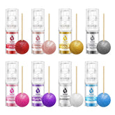 Herbeklab edible glitter spray gold adds festive sparkle to cupcakes.