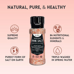 HERBION Himalayan Pink Salt Grinder mechanism emphasizes smooth grinding for consistent results