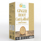 Herbs Botanica dried ginger root cut and sifted for tea ingredients.