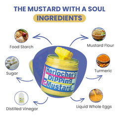 Herlocher's Dipping Mustard used as a sandwich spread