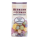Hermann the German Bavarian Fruit Candies bag in vibrant colors, gluten-free and snack-ready.
